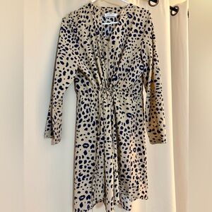 Leopard Print Long Sleeve Dress